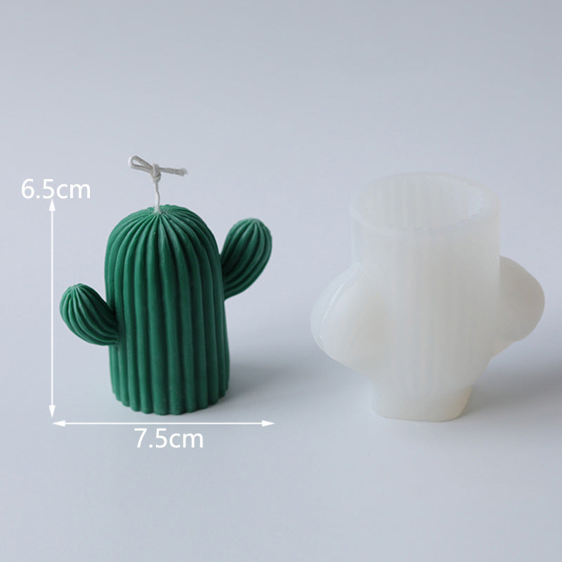 Cactus Candle Silicone Mold – DIY Aromatherapy, Soap, Plaster & Craft Kit