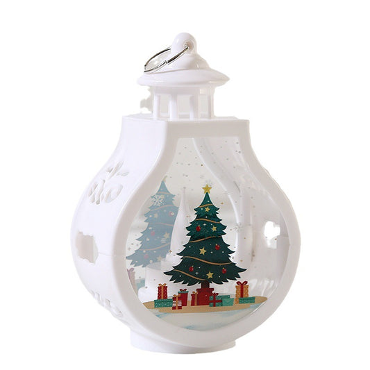 Romantic Christmas Candle Lamp – Festive Holiday Decoration & Cozy Ornament