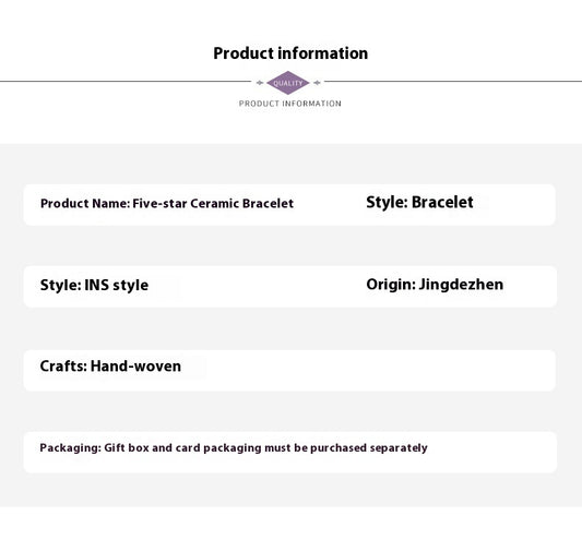 Handmade Woven Ceramic Bracelet – Simple DIY Fashion Jewelry for Women