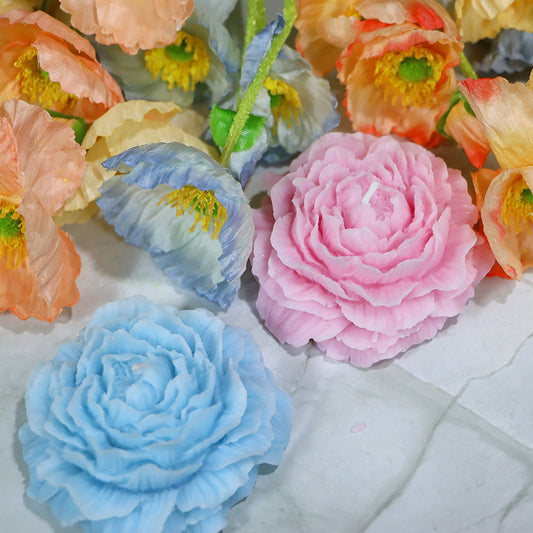 Peony Rose Aromatherapy Candle – Handmade, Low Temp Wax, Gilded, Easy to Clean