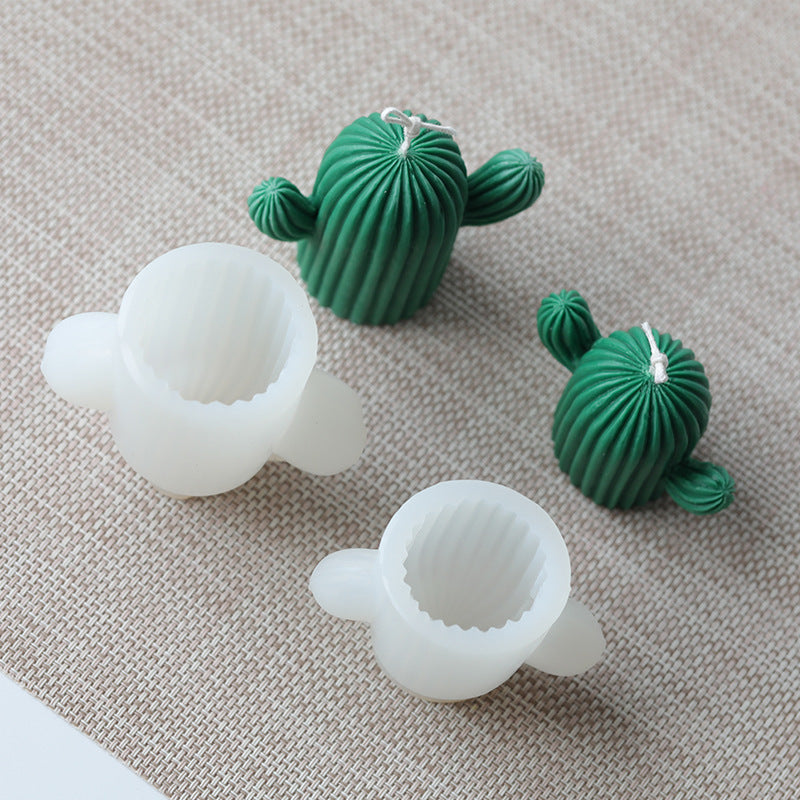 Cactus Candle Silicone Mold – DIY Aromatherapy, Soap, Plaster & Craft Kit