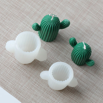 Cactus Candle Silicone Mold – DIY Aromatherapy, Soap, Plaster & Craft Kit
