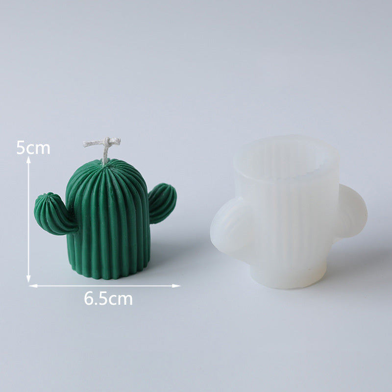 Cactus Candle Silicone Mold – DIY Aromatherapy, Soap, Plaster & Craft Kit