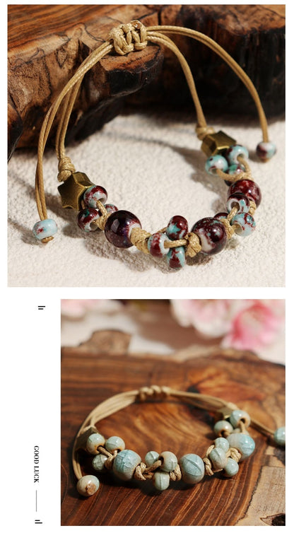 Handmade Woven Ceramic Bracelet – Simple DIY Fashion Jewelry for Women