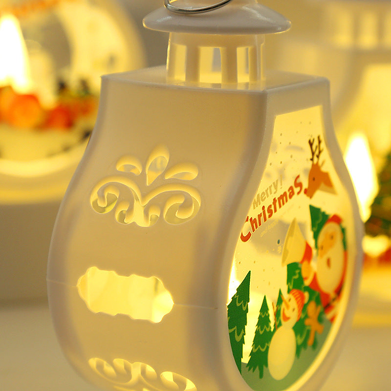 Romantic Christmas Candle Lamp – Festive Holiday Decoration & Cozy Ornament