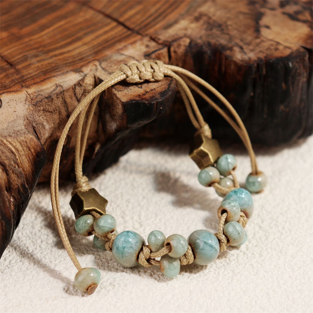 Handmade Woven Ceramic Bracelet – Simple DIY Fashion Jewelry for Women