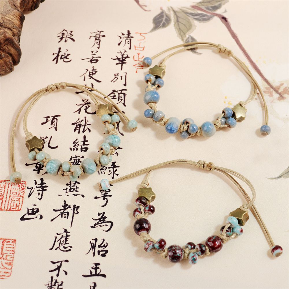 Handmade Woven Ceramic Bracelet – Simple DIY Fashion Jewelry for Women