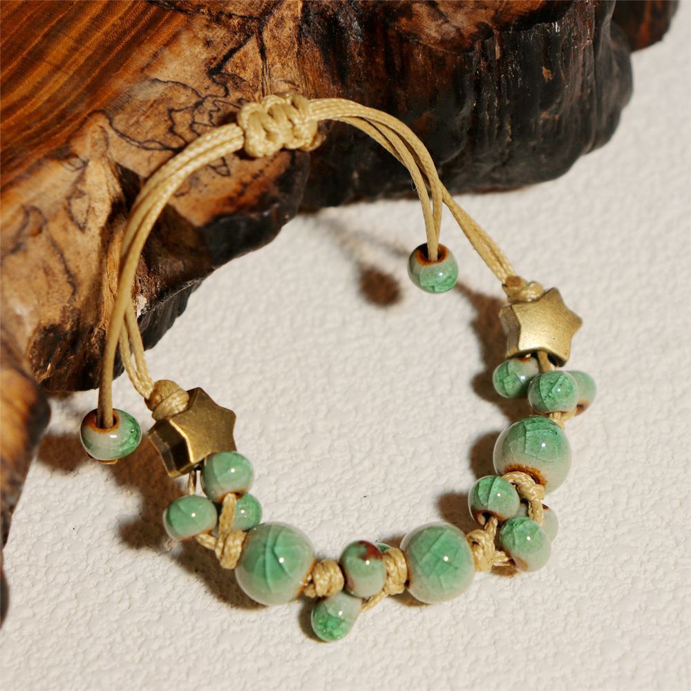 Handmade Woven Ceramic Bracelet – Simple DIY Fashion Jewelry for Women