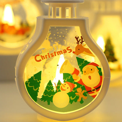 Romantic Christmas Candle Lamp – Festive Holiday Decoration & Cozy Ornament