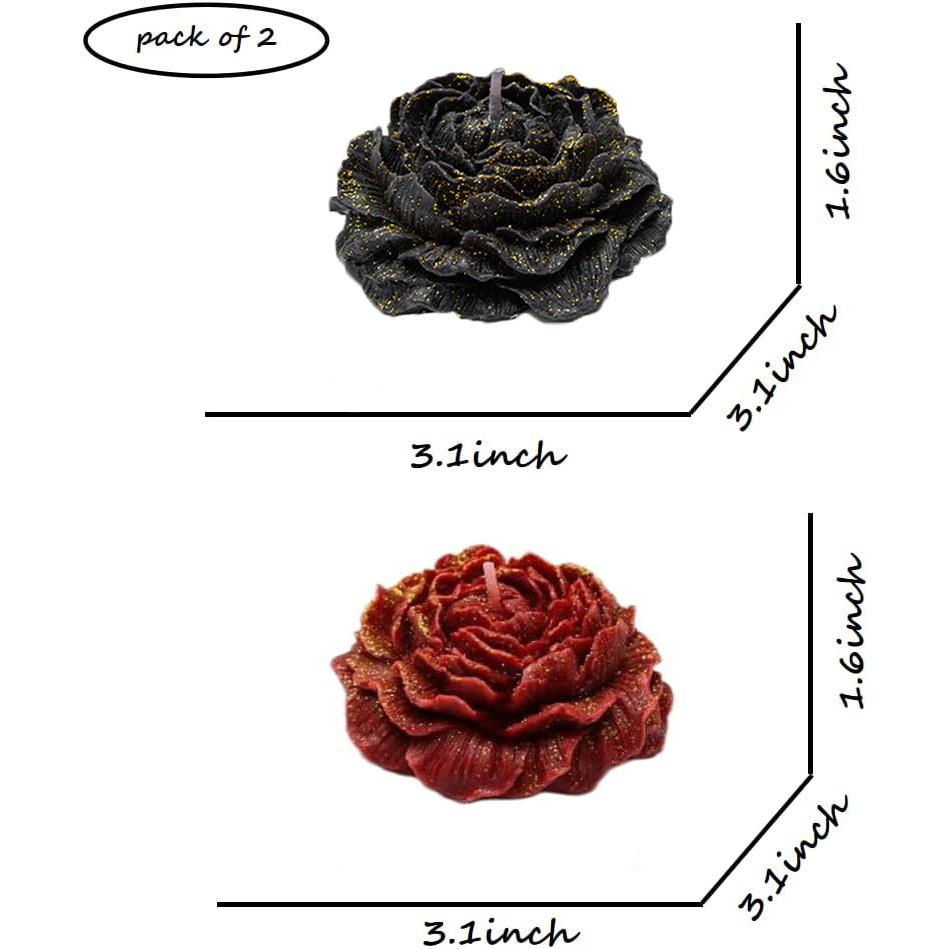 Peony Rose Aromatherapy Candle – Handmade, Low Temp Wax, Gilded, Easy to Clean