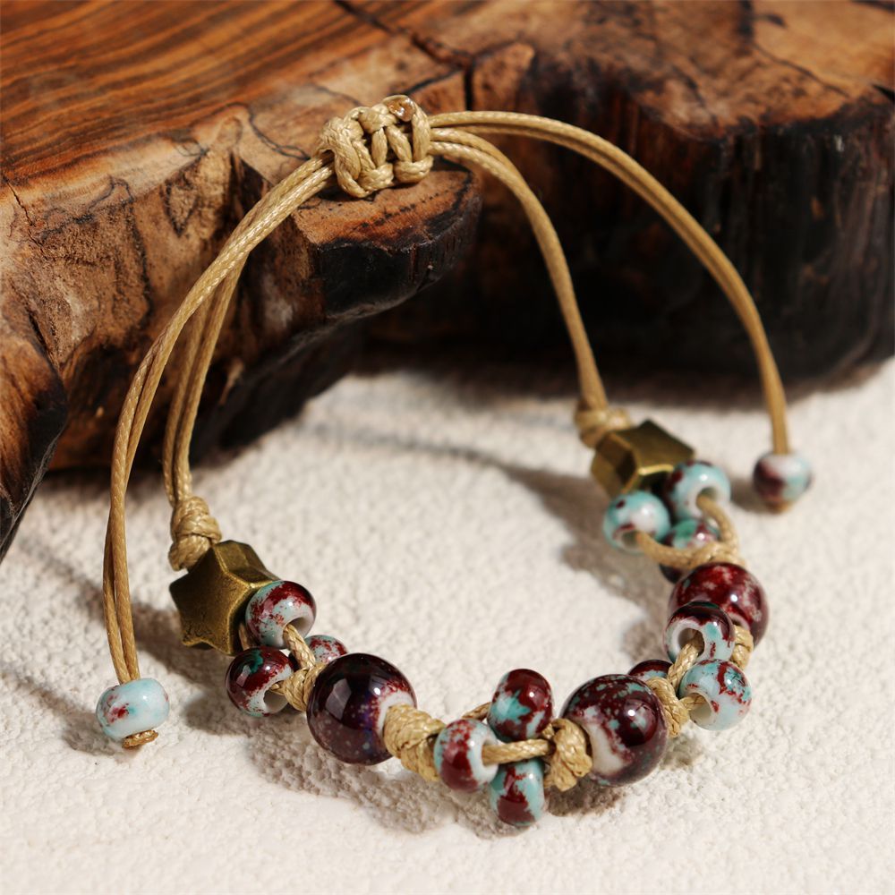 Handmade Woven Ceramic Bracelet – Simple DIY Fashion Jewelry for Women
