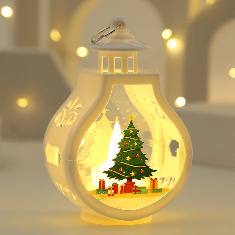 Romantic Christmas Candle Lamp – Festive Holiday Decoration & Cozy Ornament