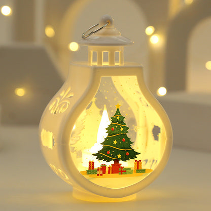 Romantic Christmas Candle Lamp – Festive Holiday Decoration & Cozy Ornament