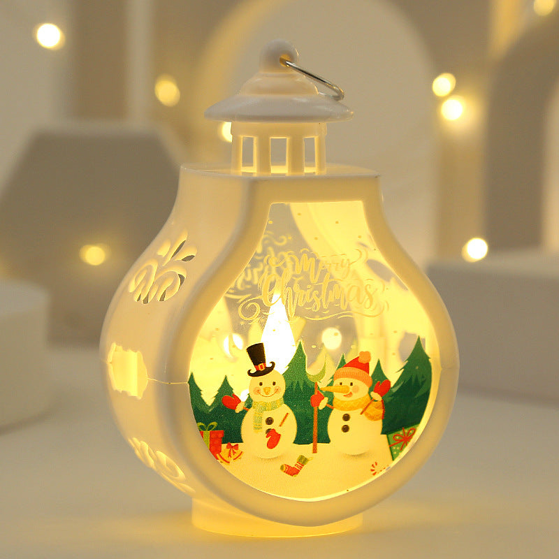 Romantic Christmas Candle Lamp – Festive Holiday Decoration & Cozy Ornament
