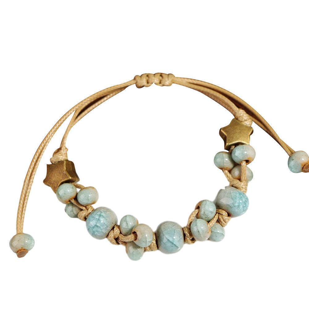 Handmade Woven Ceramic Bracelet – Simple DIY Fashion Jewelry for Women