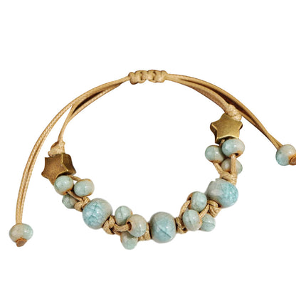Handmade Woven Ceramic Bracelet – Simple DIY Fashion Jewelry for Women