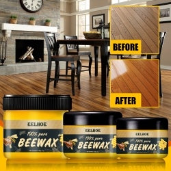 EELHOE Furniture Brightening Natural Beeswax Polishing Beeswax Waterproof Wear Resistant Wood Floor Care Beeswax