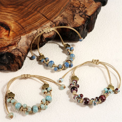 Handmade Woven Ceramic Bracelet – Simple DIY Fashion Jewelry for Women