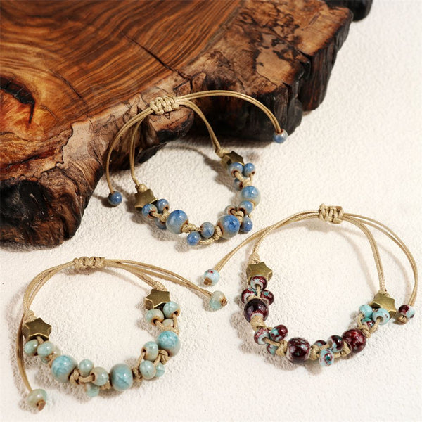 Handmade Woven Ceramic Bracelet – Simple DIY Fashion Jewelry for Women